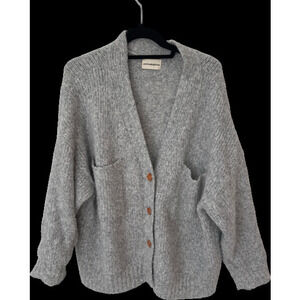 Atelier Delphine Grey chunky knit cardigan